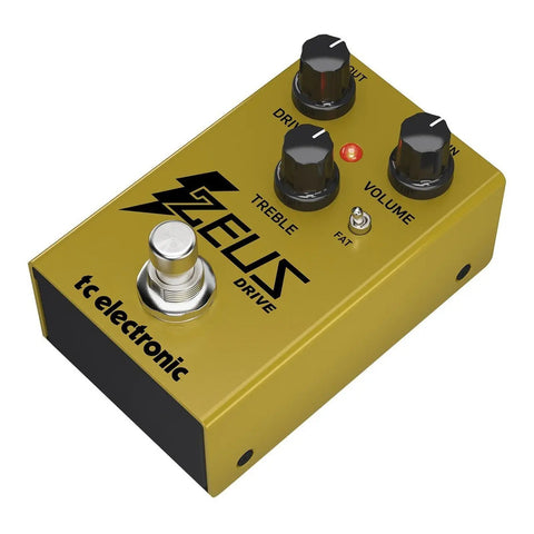 Pedal Dinámico Overdrive Boost Con Switch Tc Electronic Zeus Amarillo