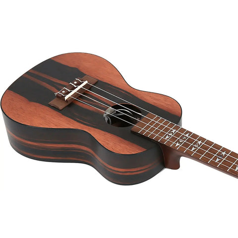 Ukelele Electroacústico Concierto Flight Duc460 Eq Amara Color Madera Con Negro