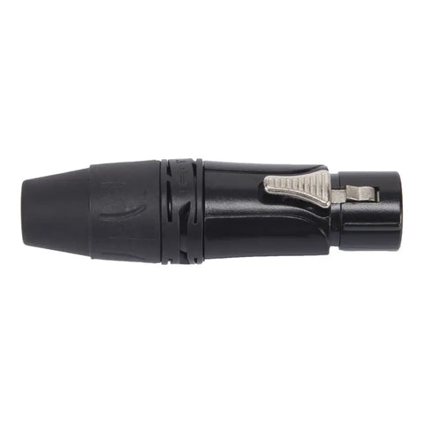 Conector Xlr Hembra De 3 Polos Serie Onehero Proel Dhfx3pbk Negro