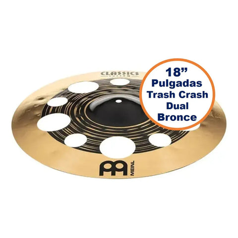 Platillo Crash Trash Crash Dual Bronce 18 Pulgadas B12 Meinl Cc18dutrc