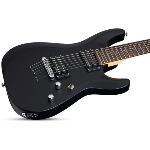 Guitarra Eléctrica Negro Satin 7 Cuerdas Schecter C7 Deluxe Diestro Gloss Black Palo De Rosa