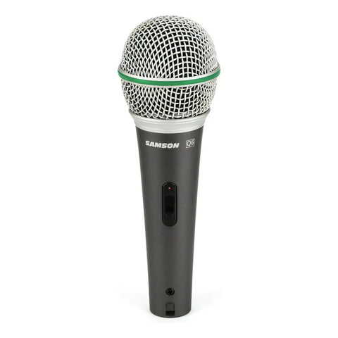 Micrófono Dinámico Samson Q6 Ideal Voces Gris