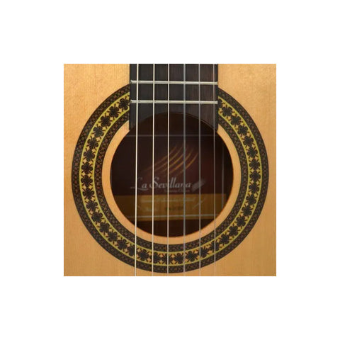 Guitarra Electroacústica Clásica La Sevillana Un-3cef2 Preamp Fishman Corte Mate