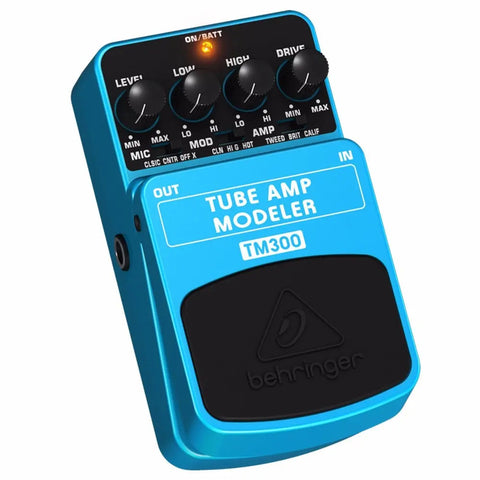 Pedal Behringer Tm-300 Tube Amp Modeler Celeste Azul