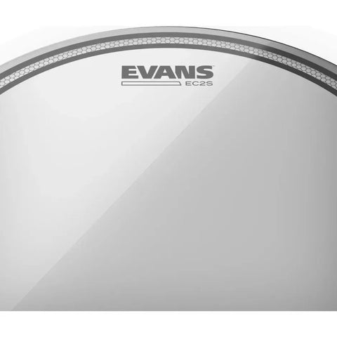 Evans Tt14ec2s Parche Para Tom 14 Pulgadas Dos Capas Clear Transparente