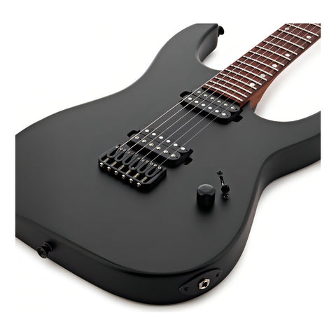 Guitarra Eléctrica 6 Cuerdas Jet Guitars Js-501 Satin Black Color Negro Material Del Diapasón Caoba Orientación De La Mano Diestro