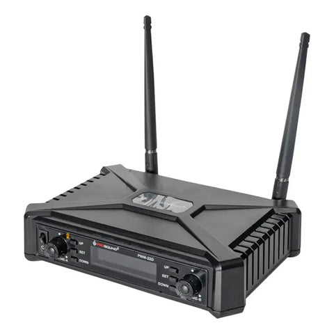 Microfono Prosound Pwm-22d Ii Inalambrico Doble Con Receptor Negro