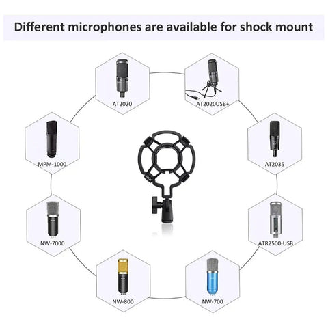 Soporte Shockmount Proel Apm225 Araña Antivibración Micrófono Condensador Negro