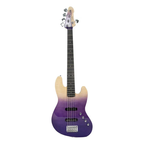 Bajo Eléctrico Mars Jb-5 Deluxe Activo  5 Cuerdas Purple Diestro Purple