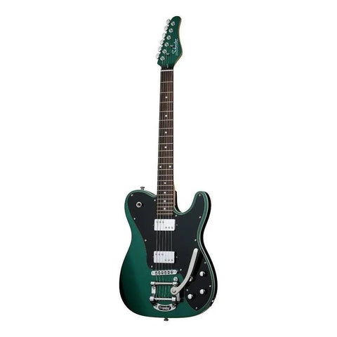 Guitarra Eléctrica Schecter Pt Fastback Ii B Aliso Tremolo Verde Musgo Diestro Dark Emerald Green Palo De Rosa