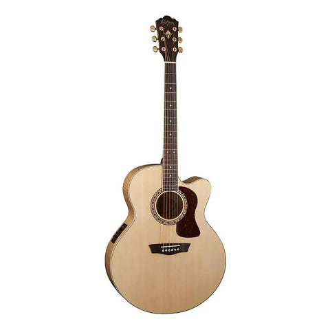 Washburn J40sce Guitarra Electroacústica 6 Cuerdas Tapa Abeto Cutaway Natural