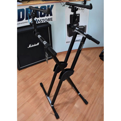 Soporte Teclado Doble Proel Dhks52 Ajustable Acero Resistente X