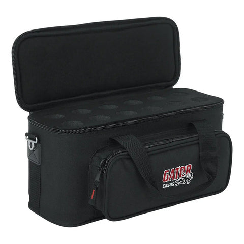 Estuche Funda Gigbag Para 12 Micrófonos Gator Gm-12b
