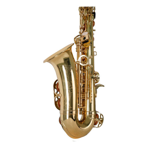 Saxofón Alto Eb Benjamin Adams Latón As100 Con Estuche Dorado