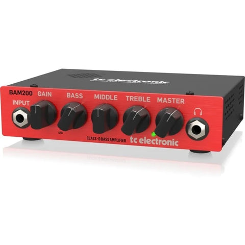 Cabezal Amplificador P/bajo Transistor, Tc Electronic Bam200 Rojo