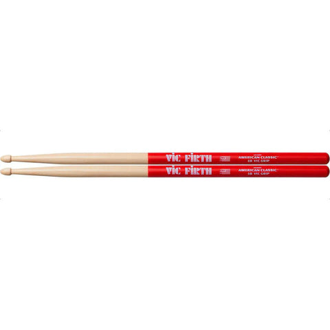 Par De Baquetas 5b Largo 16 Pulgadas Vic Firth 5bvg Color Madera/rojo