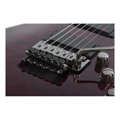 Guitarra Eléctrica Schecter Hellraiser C-1 Rojo Floyd Rose Humbucker Diestro Palo De Rosa