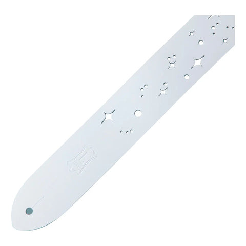 Tahali 2'' White P/guitarra Levys M12gsc Blanco Leathers