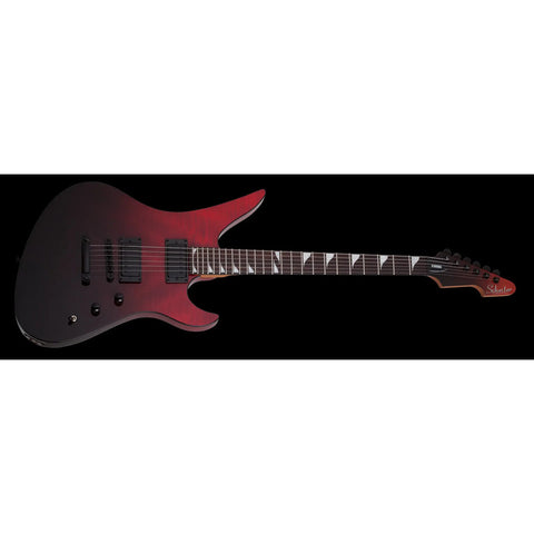 Guitarra Eléctrica Schecter Avenger Standard Blood Burst Diestro Rojo Palo De Rosa