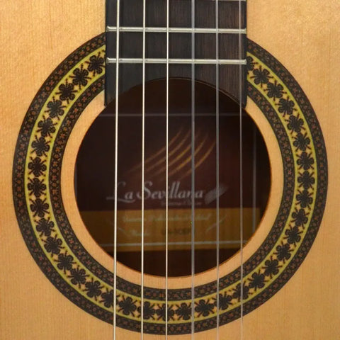 Guitarra Electro Acústica Caja Clásica La Sevillana Un-3cef2 Natural