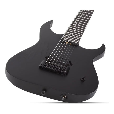 Guitarra Schecter Electrica 7 Cuerdas Km-7 Mk-iii Ex Black S Diestro Negro Ébano