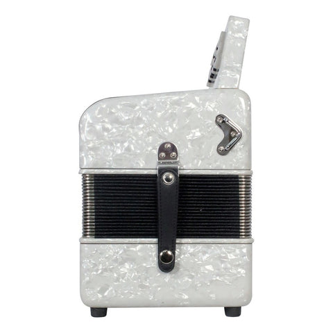 Acordeón Blanco De 31 Botones Tono De Sol Moretti Verona Gcf