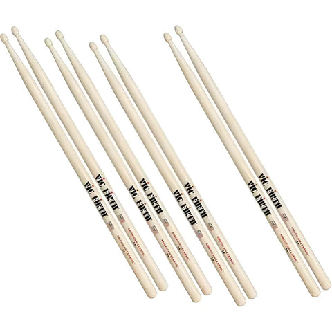 Paquete 3 Pares De Baquetas 16in Largo Vic Firth P5a.3-5a.1 Madera