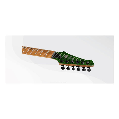 Guitarra Eléctrica 6 Cuerdas Spira Guitars S-450 Trans Green Diestro Verde