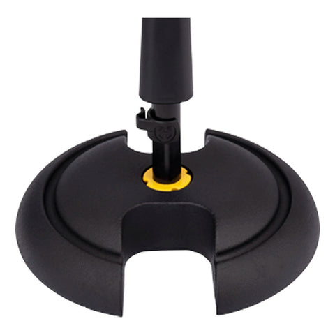 Soporte Bajo Para Micrófono Bombo Ampli Hercules Ms120b Pro Negro