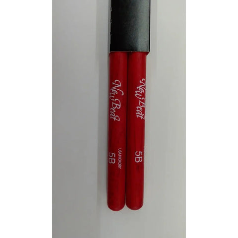 New Beat Nb-5bnr By Vic Firth Baquetas 5b Punta Nylon Rojas Color Rojo
