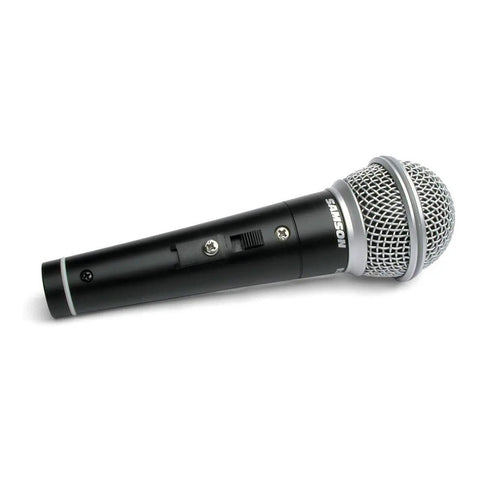 Micrófono Dinámico Cardioide Con Switch, Scr21s Samson Negro