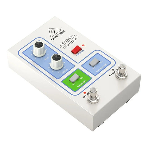 Pedal De Efectos  De Octava Clásico Behringer Octave Divider Blanco