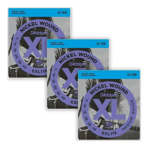 Cuerdas Estandar Para Guitarra Eléctrica 4:4 D'addario Xl Exl115