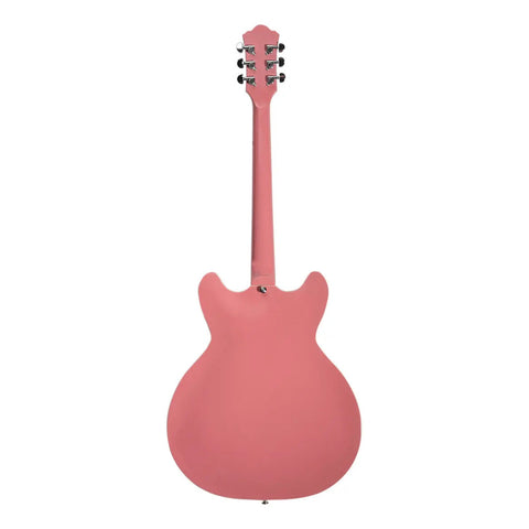 Guitarra Eléctrica 6 Cuerdas Mars Hollowbody 335 Studio Rosa Diestro Rosa Palo De Rosa
