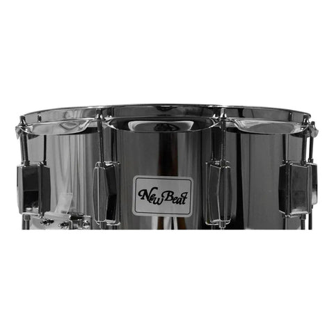 New Beat Nbs1465 Tarola Acero 14 X 6.5 Pulgadas Para Batería Casco Plateado