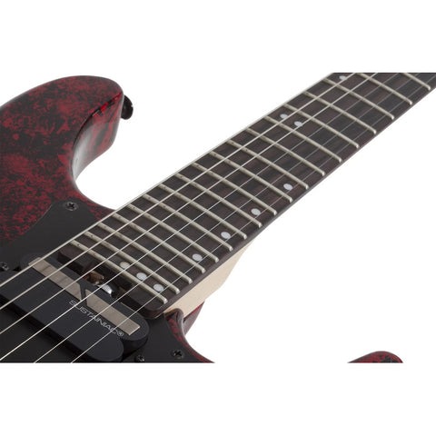 Guitarra Schecter Sun Valley Super Shredder Fr S Red Reign Diestro Rojo Ébano