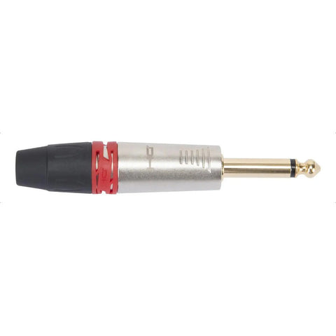 Conector Jack Mono Proel De 6.3mm Con Punta Dorada