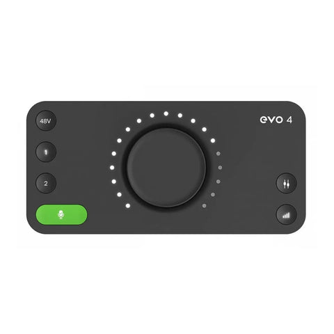 Interfaz De Audio Usb Plug & Play 2 In 2 Out Audient Evo 4 Negro