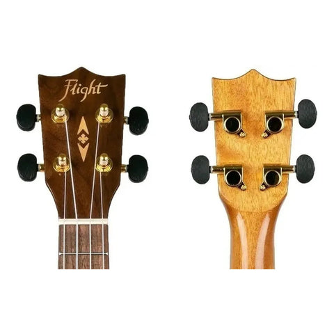 Ukelele Concierto Flight Duc445 Acacia Marrón Con Estuche