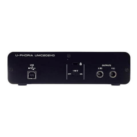 Pack P/grabación C/interfaz Behringer U-phoria Studio Pro Negro