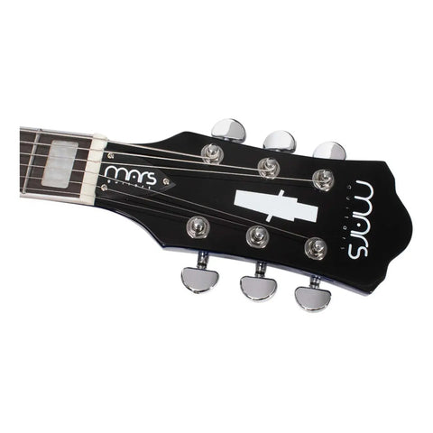 Guitarra Eléctrica 6 Cuerdas Mars Modelo Jazz Satin Blue Color Azul Material Del Diapasón Palisandro Orientación De La Mano Diestro Palo De Rosa
