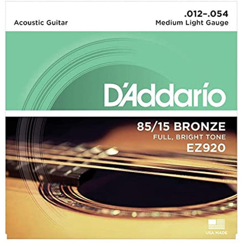 Paquete Cuerdas Guitarra Acustica 85/15 Daddario Ez920