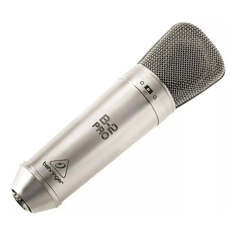 Micrófono De Estudio Condensador Cardioide Behringer B2 Pro Plateado