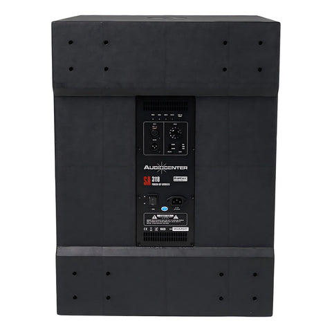 Bafle Subwoofer Activo 18 Pul 2000w Audiocenter Sa3118 Iii Color Negro