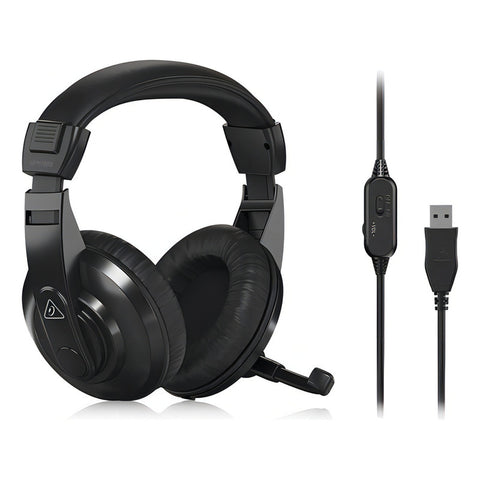 Audifonos Multiproposito C/microfono Usb Behringer Hpm1100u Color Negro