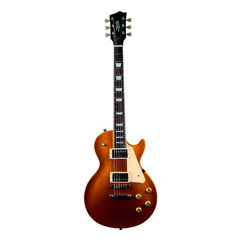 Guitarra Eléctrica Goldtop Singlecut Jet Guitars Jl500 Diestro Goldtop Singlecut Palo De Rosa