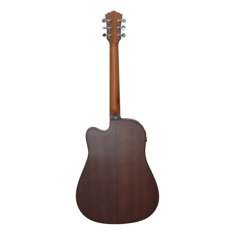 Paquete Guitarra Electroacústica Natural Washburn Ad5cepack Natural Derecha