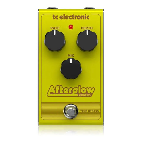 Pedal Chorus Tc Electronic Afterglow Analógico Guitarra Eléctrica Amarillo