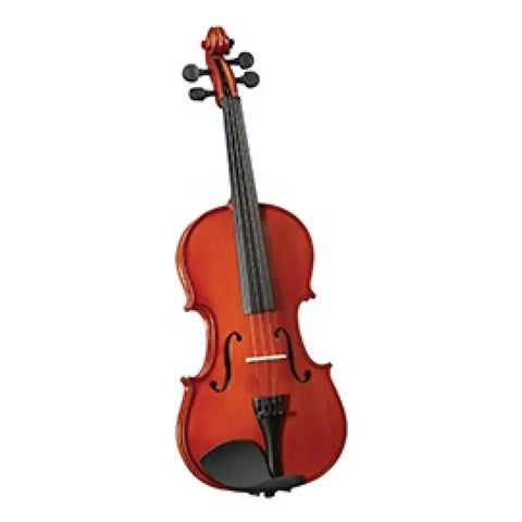 Violín Acústico Cervini Hv150 4/4 Brillante De Abeto Y Maple Sólido Con Estuche Marrón