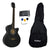 Washburn Guitarra Electroacústica Negra Con Funda Wa45cepak Color Negro Orientación De La Mano Diestro